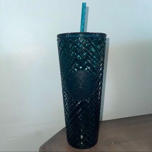 Teal Jeweled Starbucks Tumbler 2021